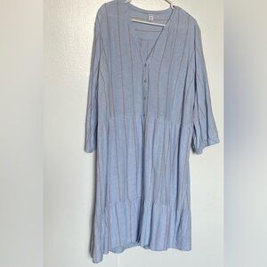 Soft linen cotton dress